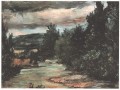 Río en la llanura Paul Cezanne